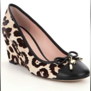 Kate Spade Kacey Leopard Wedge 8